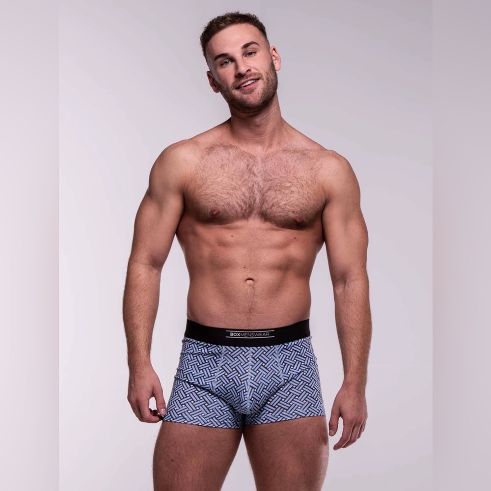 BoxMenswear NWT Feature Fit Medium Junction Blue Boxer Briefs
